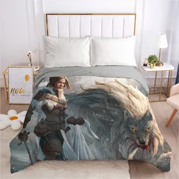 

3D Custom Design Animal Wolf Comforter Case Duvet Covers Quilt Cover Bed Linen Bedding Bag Set King Full Single Sizes