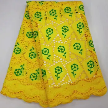 

swiss lace fabric gold african lace fabric swiss voile lace embroidery cotton lace 5yards nigerian lace fabrics for dress YC-B20