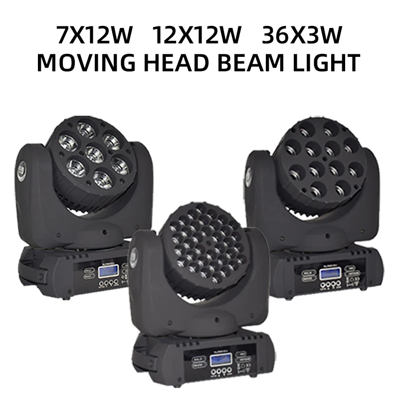 Proiettore LED Moving Head 7x12W RGBW | DMX512 | Pan 540° Tilt 270° | Per DJ, Bar, Feste, Matrimoni - Foto 9