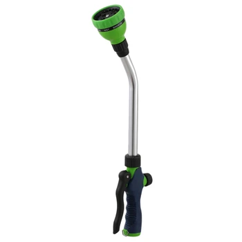 

SHGO HOT-18 Inch Garden Watering Wand Alloy 9 Pattern Watering Spray Wand for Watering Flowers Lawn Garden