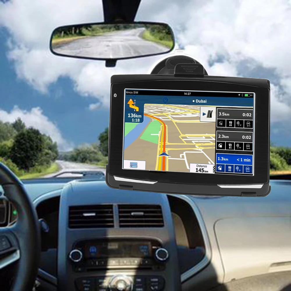Автомобильный gps навигатор 5 дюймов ЖК-дисплей экран FM спутниковый голосовая навигация грузовик навигации автомобиля аксессуары 256MB Navitel последняя по Европейскому дизайну