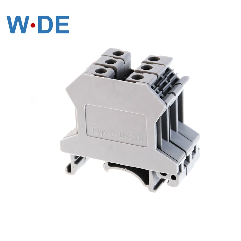 End Cover D-UK 2.5 10 Pcs For Terminal Block UK-2.5B Four Colors End Plate Din Rail Terminal Blocks Accessories Caps Din Rail Terminal Block