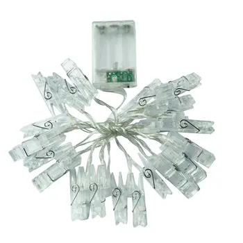 

3M/5M Led Photo Clips String Lights Holder Battery Powered Design With Free Cable Fairy Twinkle Decor Lights