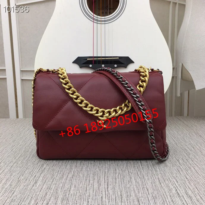 wine red Роскошная брендовая сумка из овчины высокого качества, дизайнерская сумка с двойным клапаном, сумка через плечо из натуральной кожи, сумки на плечо, сумки на цепочке для женщин - Цвет: wine red