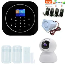 SmartYIBA Tuya приложение wifi GSM SMS Охранная сигнализация система домашней безопасности Android IOS умная система безопасности домашняя камера сирена комплект
