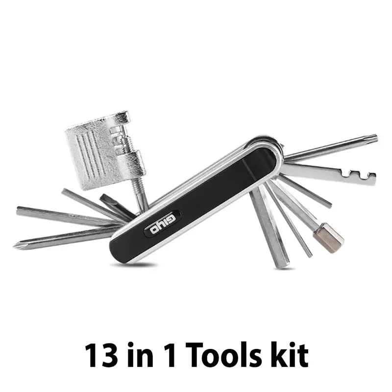 Best GIYO PT 01 13 in 1 Folding Spanner Bicycle Bike Foldable 2 3 4 5 6 mm Hex Key Wrench Tool Sets Kits