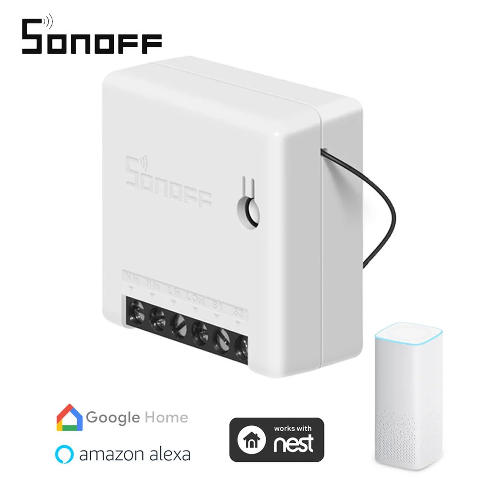 

SONOFF Mini Two Way Intelligent Switch Smart Switch Appliance Automation Switches APP Control Work with Alexa for Google Home