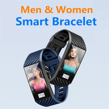 

Health Smart Band Fitness Bracelet ip68 Waterproof Pedometer ECG HRV Heart Rate Pressure Measurement Smartband For Android ios
