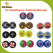 2 шт Силиконовые аналоговые ручки для большого пальца колпачки s для переключателя kingd NS JoyCon контроллер колпачок для пальцев Кожа для переключателя Lite крышка