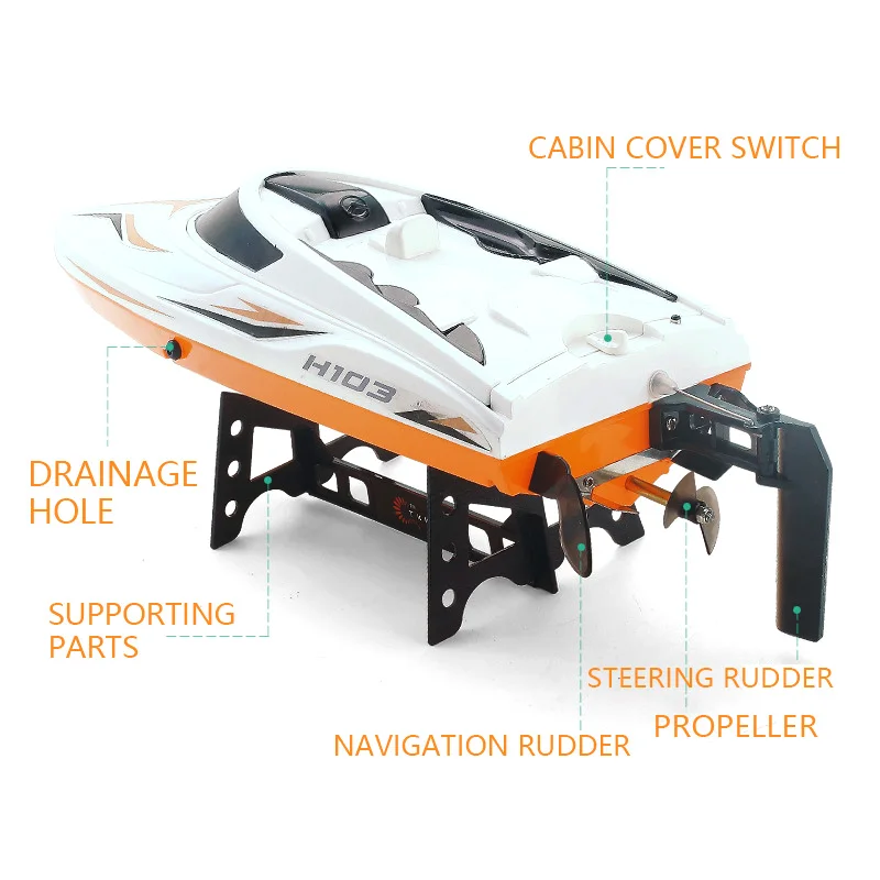 Rc Boat H103 Children's Remote Control Boat Extra-large Size Charge Speedboat Boys Aquatic Yacht Toys Speedboat Model Rc Boat H103 Children's Remote Control Boat Extra-large Size Charge Speedboat Boys Aquatic Yacht Toys Speedboat Model