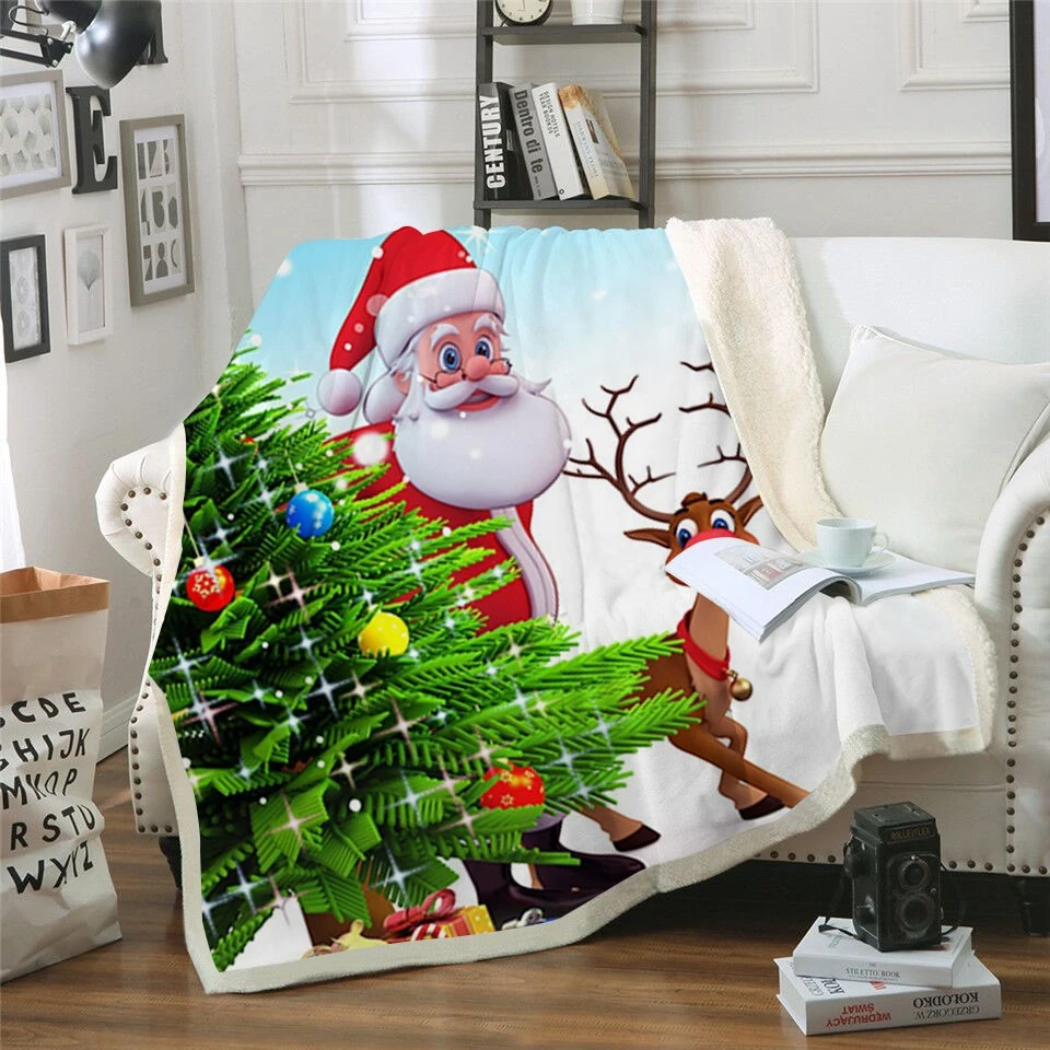 Zootop Bear Brand Santa Claus Gift Throw Blanket Christmas Plush Blanket Fashion Bedding Anime For Home Travel Family Drop Ship Blankets Aliexpress
