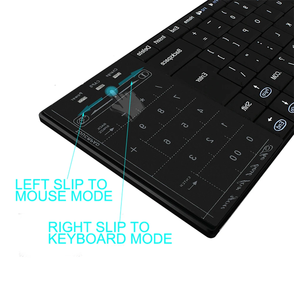 Teclado do Computador Touchpad sem Fio Teclado para o Telefone Bluetooth Multi Funtion Keybord Toque Mouse Pad pc Escritório Gamer Ipad 13 Computador e Escritório