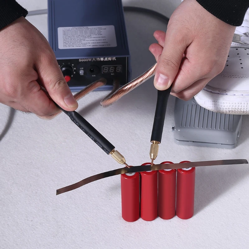 US $75.82 5000W Battery Spot Welder Kit Welding Tools Portable Adjustabl Spot welding Machine 02MM Nickel strip for DIY 18650 Battery US