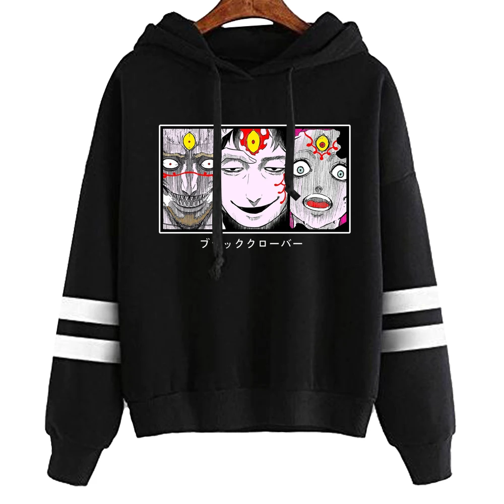 

Black Clover Hoodie Hip Hop Anime Pullovers Tops Loose Long Sleeves Autumn Man Cloth