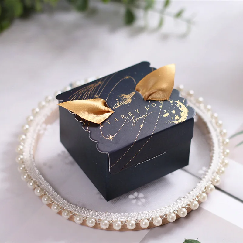 5 шт. милые бумажные подарочные пакеты единорога квадратная коробка для конфет Единорог вечерние свадебные Mariage Dragee коробка с лентой оберточная бумага для шоколада - Цвет: 6