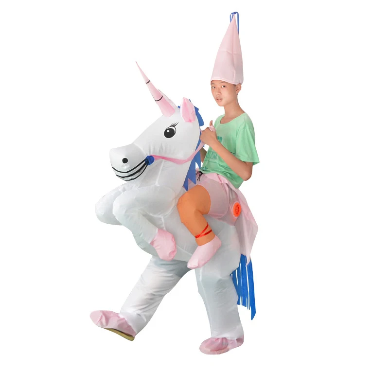 Inflatable Unicorn Carnival Cosplay Costumes Suit Animal Cartoon Halloween Kids Adult Funny Costumes Child Birthday Party Gift Inflatable Unicorn Carnival Cosplay Costumes Suit Animal Cartoon Halloween Kids Adult Funny Costumes Child Birthday Party Gift