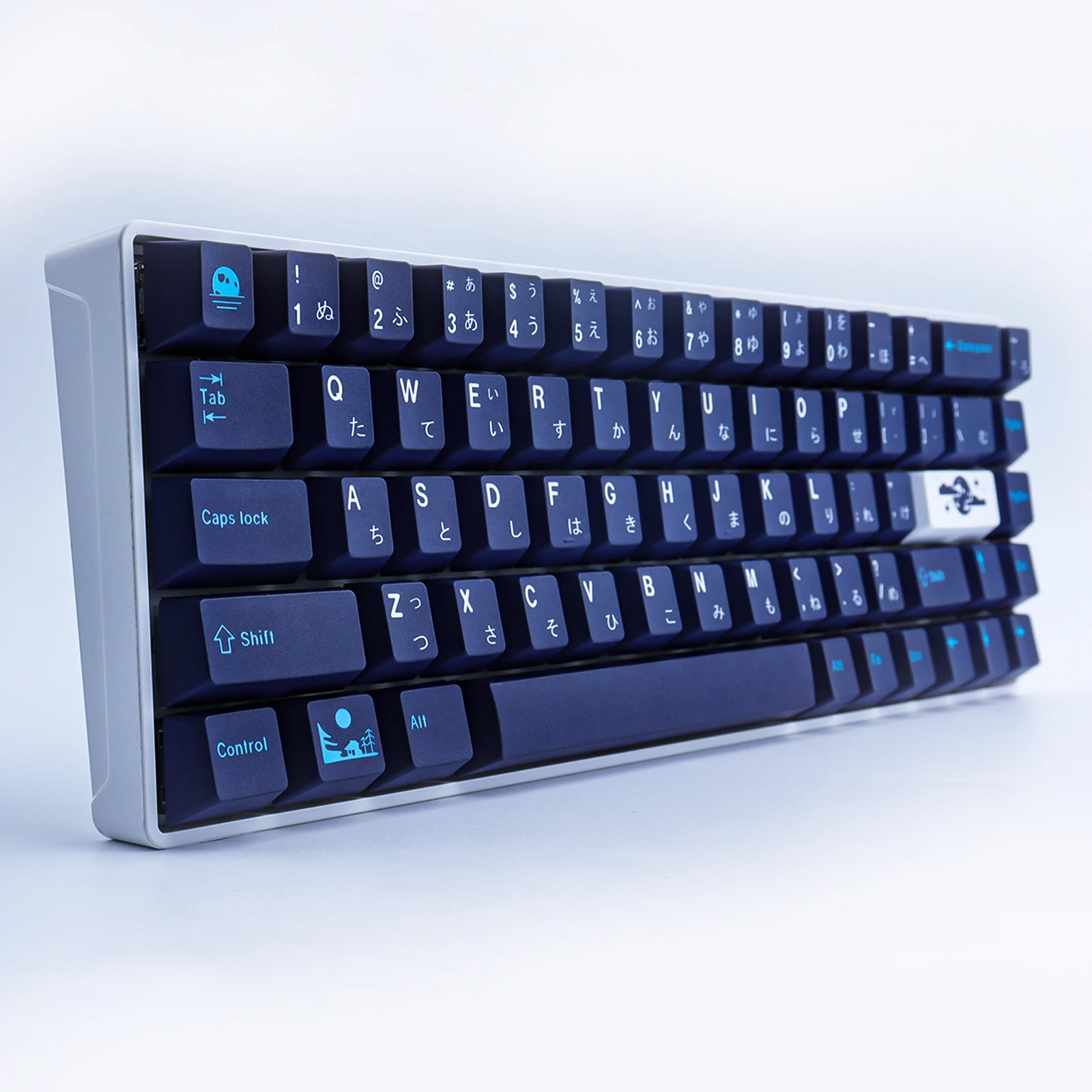 Dcs Azul Lua Pbt Keycap 129 Chaves Cherry Profile Dye-sub Personalizado Gmk Azul Inferno Keycaps para Teclado Mecânico - Imagem 4