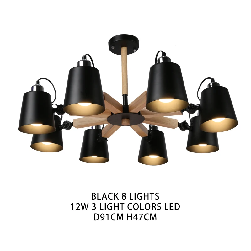 8 LIGHTS Мини-одиночная Подвесная лампа, нордическая белая Подвесная лампа, маленький черный светодиодный светильник, современный подвесной светильник, прикроватный светильник для столовой, детская комната - Цвет абажура: 8 LIGHTS