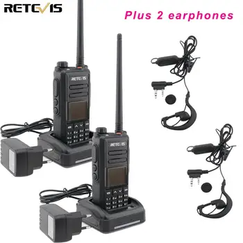 

DMR Digital Walkie Talkie 5W 2PCS Retevis RT72 UHF VHF Dual Band Two Way Radio SMS GPS Digital Radio Handheld Ham Transceiver