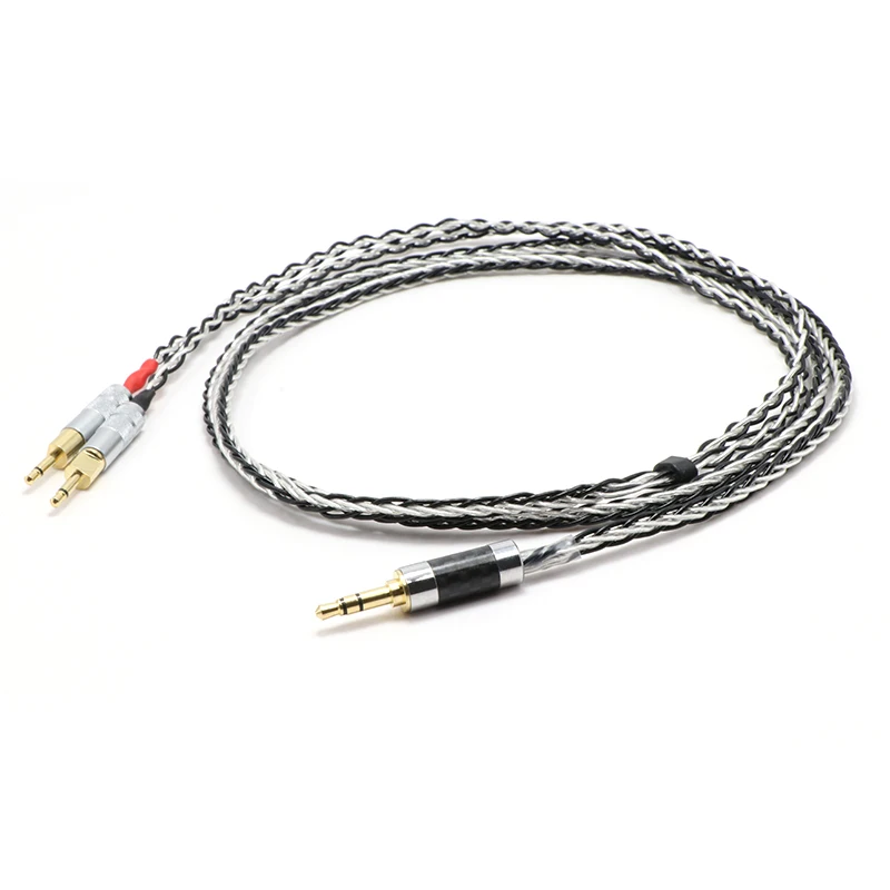 2 5 3 5 4 4mm Balanced 8core Silver Plated Headphone Upgrade Cable for HD700 HD 700 M1060 M1060c Earphone