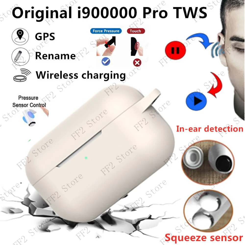 

Original i900000 Pro TWS 1:1 Air 3 Wireless Bluetooth Earphones Pressure Sensor PK H1 chip i300000 i200000 Pro i9000 i9000X tws