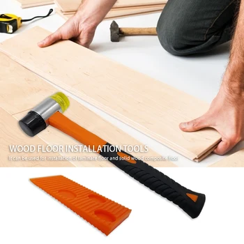 

Plastic Kit with Spaces Pull Bar Rubber Block Hand Tools Set with Non-slip Rubber Handles for Flooring Installation