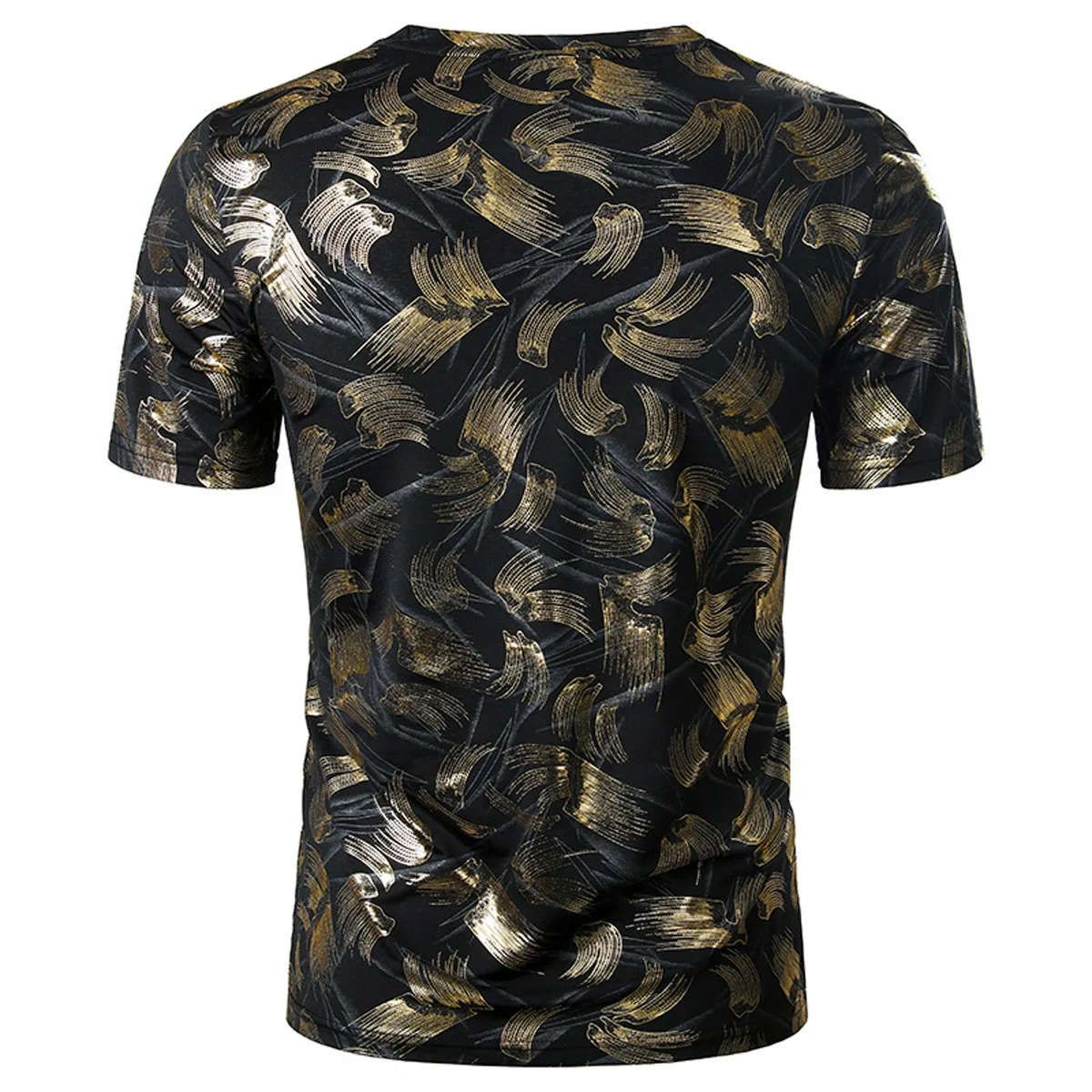 Мужская футболка с короткими рукавами v образным вырезом и принтом в виде