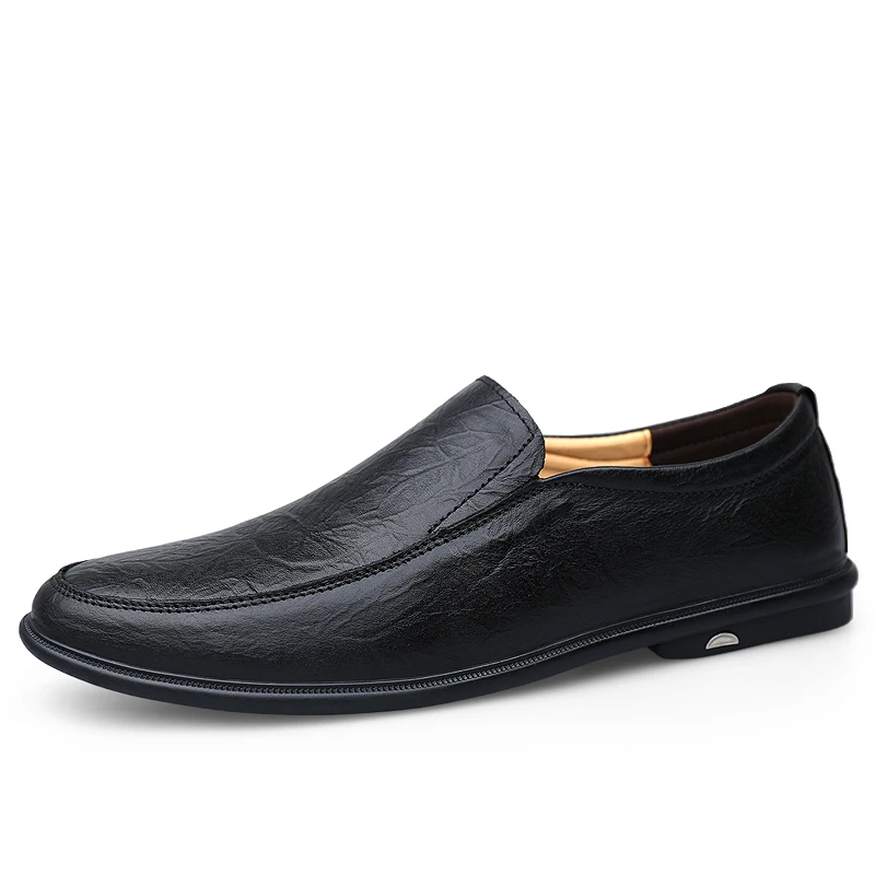 

Summer Men Shoes Casual Luxury Brand 2019 Genuine Leather Mens Loafers Moccasins Italian Breathable Slip on Boat Shoes p12