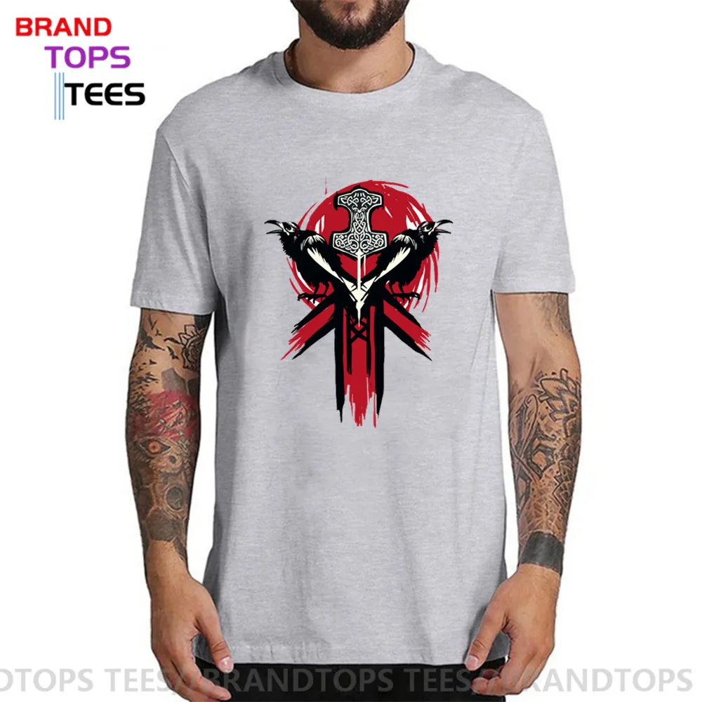 Великолепная Мужская футболка с эмблемой викингов для Honor Glory | одежда