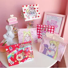 New Napkin Tissue Holder Cartoon Girl Heart Printing Tissue Box Paper Dispenser Tissue Holder Case For Office Home Decoration