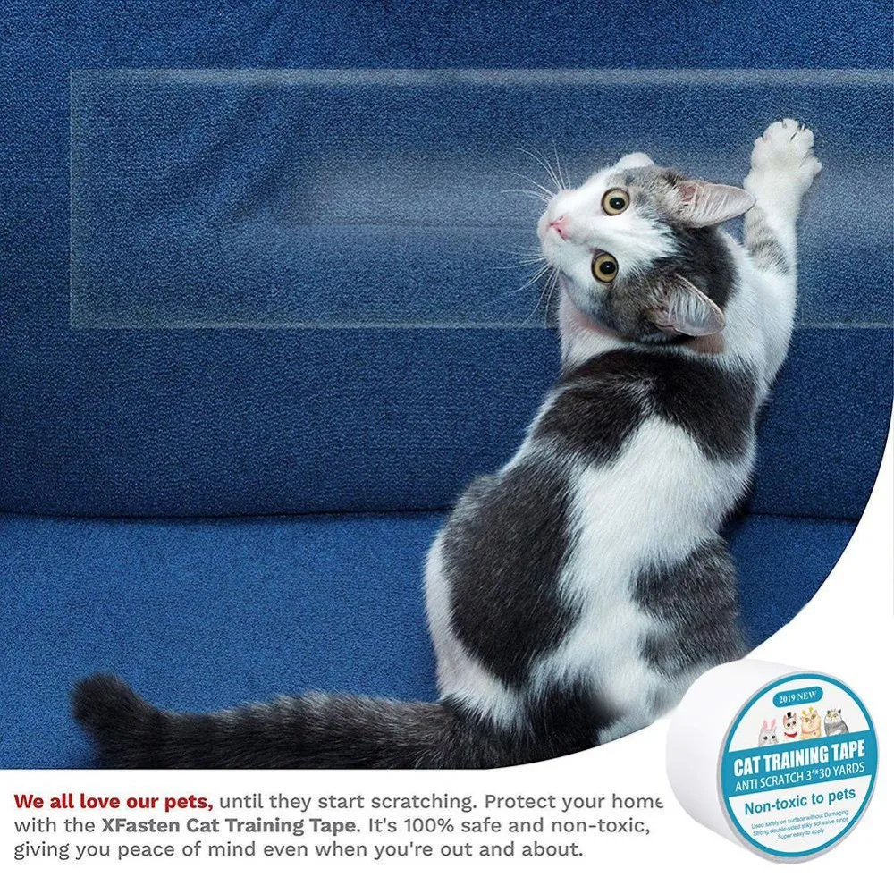 Pet Мебель для кошек точащих когти набор защиты дивана против царапин наклейки диван Защитная тренировочная лента против царапин прозрачная для кошки