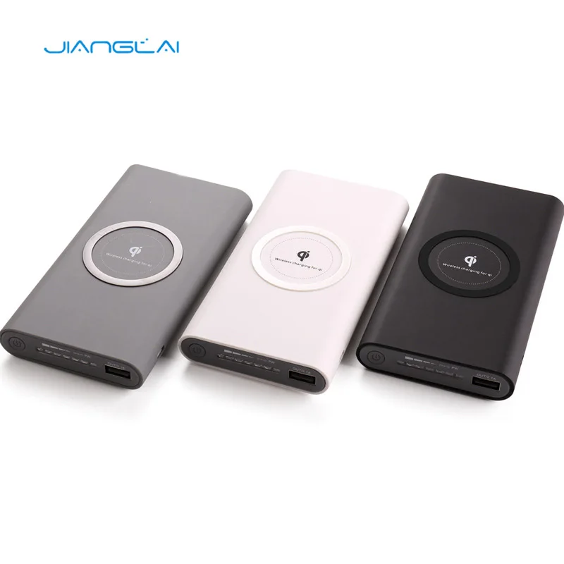

JIANGLAI QI Wireless Charger Power Bank 10000mAh External Battery Portable Powerbank for iPhone X Max Samsung Xiaomi Huawei LG