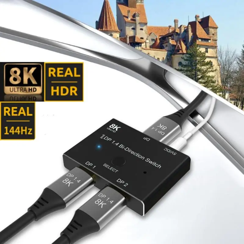 Displayport 1.4 Switch 144Hz Displayport Bi Directional Splitter