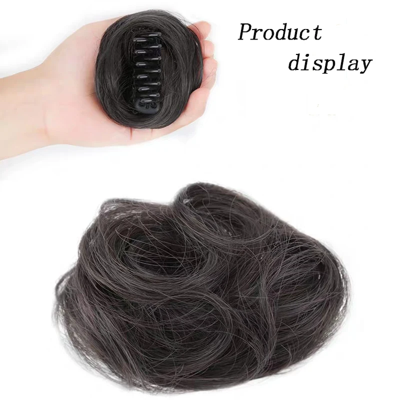 AOOSOO женский пончик-шиньон волосы булочка пончик клип в шиньон Наращивание волос Синтетические волосы для наращивания высокая температура кудрявый пучок