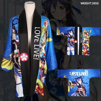 

Japanese Harajuku Style Anime LOVE LIVE Kotori Minami Cosplay Kimono Robe Kousaka Honoka Cos Jackets Yukata Coat Party Costumes