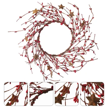 

1Pc Door Wreath Festival Wreath Christmas Supplies Decorative Garland for Hotel Christmas Home