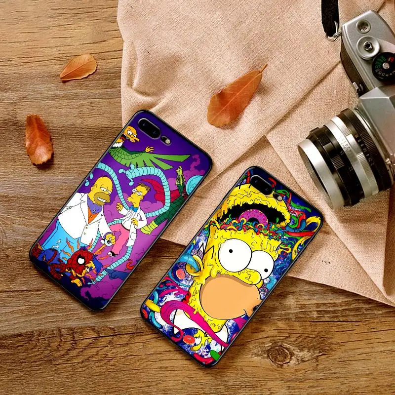 Для samsung S7 Edge чехол для телефона горячий Homer Simpson 8 S9 S10 PLUS мягкий TPU NOTE M10 20 30 Чехол |