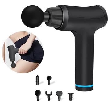 

LCD Display Electric Massage Guns Smart Touch Fascia Percussion Deep Vibration Muscle Massager Cordless 4/6 Massage Heads