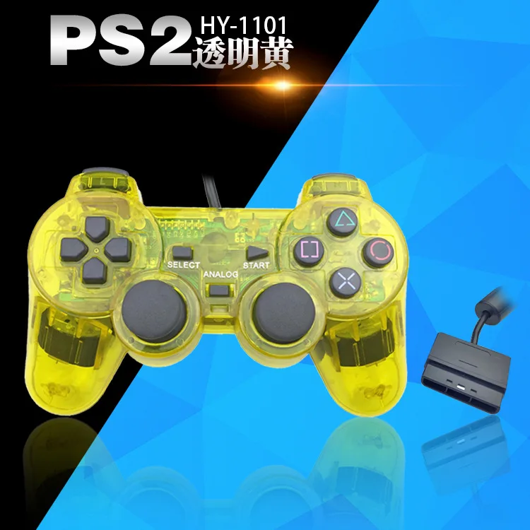 Проводной геймпад для sony PS2 PS1 двойной контроллер вибрации Gamedpas джойстик для playstation 2 1