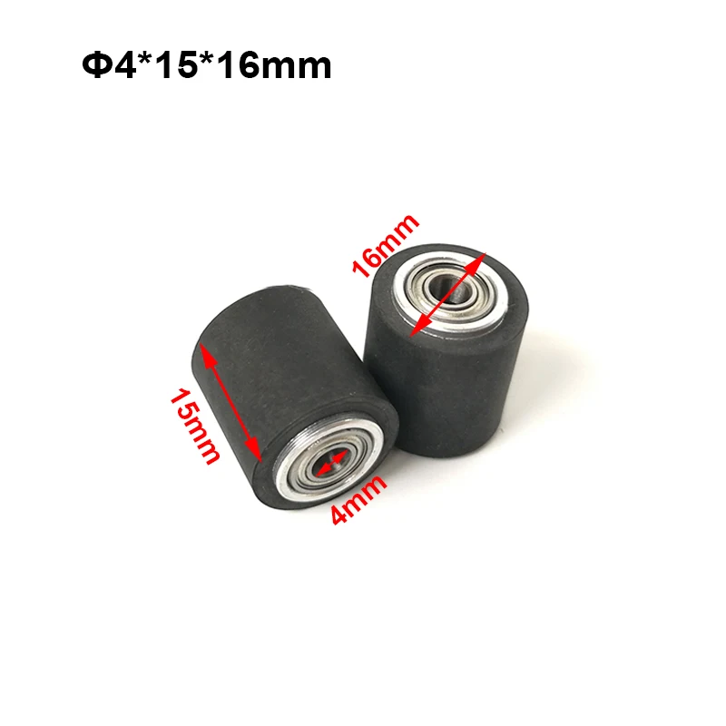 10pcs Pinch Roller Roland Graphtec Cutok DC240 Inkjet Printer Vinyl Cutter Cutting Plotter Roll 4x15x16mm Rubber