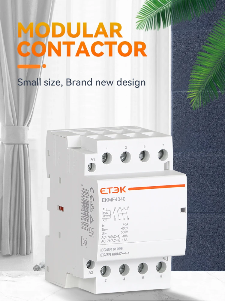 Modular Contactor Automatic  4P 230V 380V Single-phase Three-phase 25A 40A 63A 4