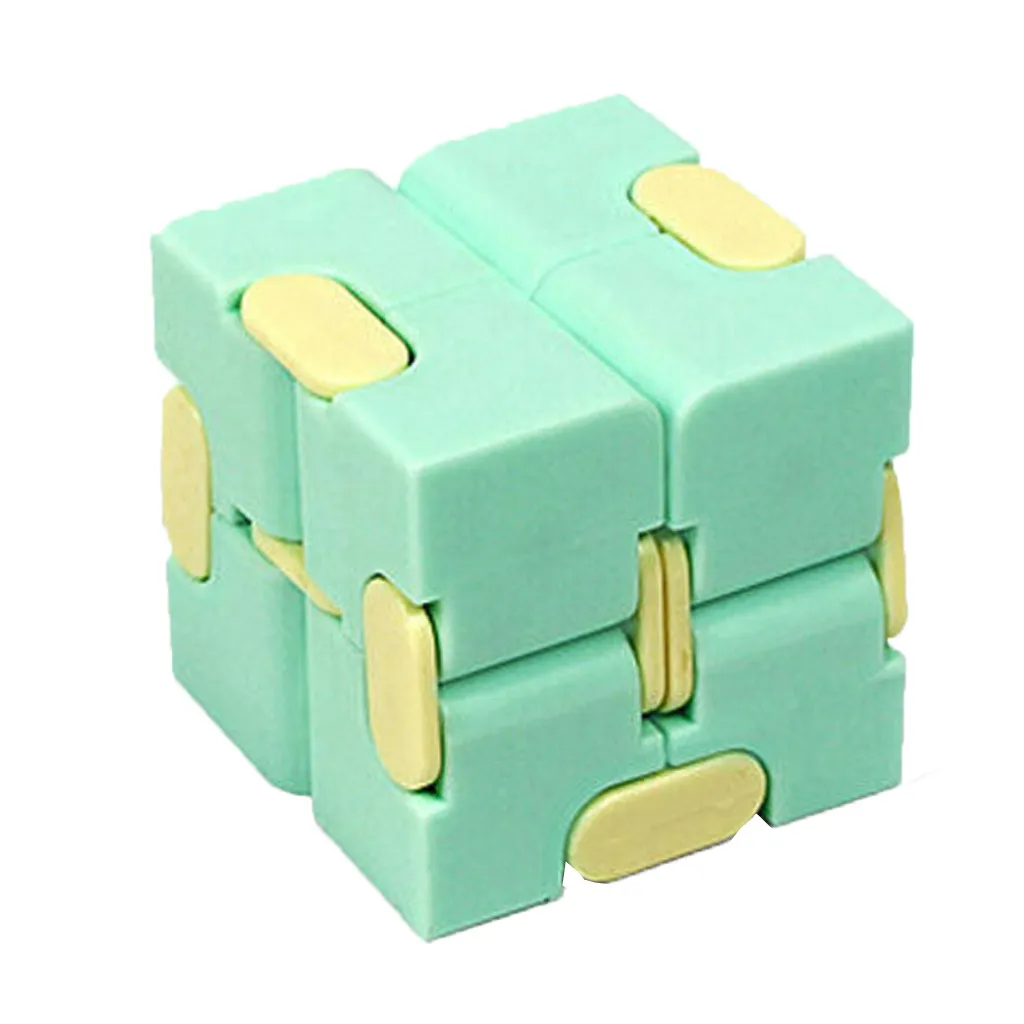 Rompecabezas de cubo mágico infinito para niños y adultos, juguete de descompresión para aliviar el estrés, juego de mano divertido, laberinto de Cuatro Esquinas, Abs, 1 Uds.