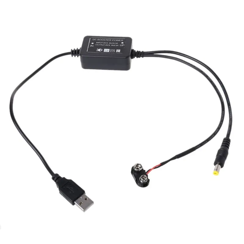 9 в батарея Eliminator USB 5 в Boost до 9 в кабель для мультиметра микрофона роутера