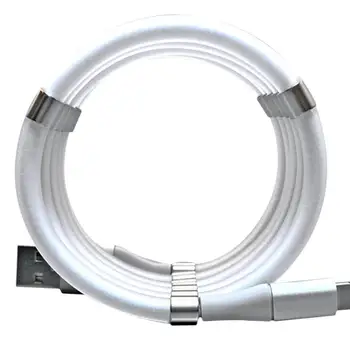 

3 In 1 Magnetic Absorption Data Charger Cable 360 Degree Charging Quick Storage Cable Easy Magnetic And Type-C Apple For An M1M6