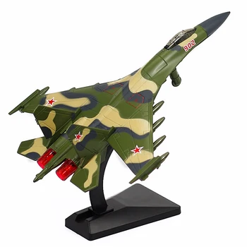 

JIAYE 1:32 Su-35 Alloy Fighter Model J-20 Simulation Fighter Children's Sound and Light Pull Back Aircraft Model Toys for Kids