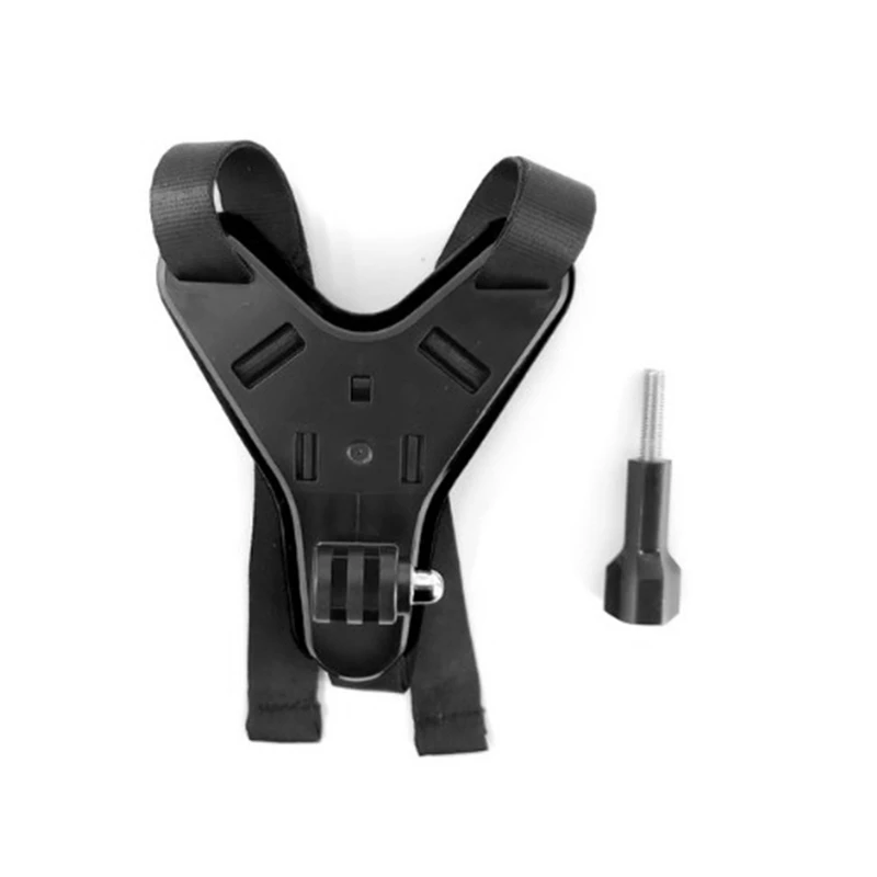 

Motorcycle Bike Helmet Chin Bracket Adapter Camera Hero765 Small Ant Sports Camera Fixed Belt Accessories