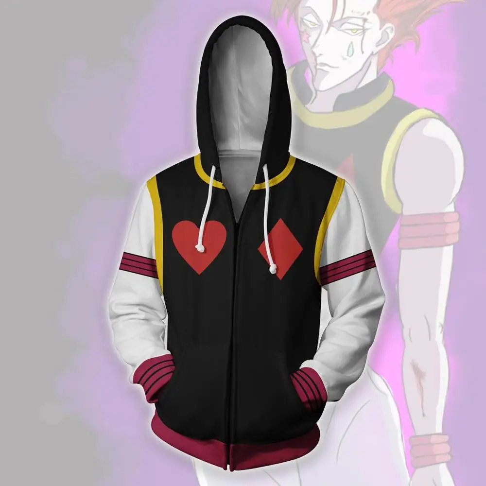 Толстовка для косплея хисоки Cos School Hunter X куртка с капюшоном мужчин и женщин