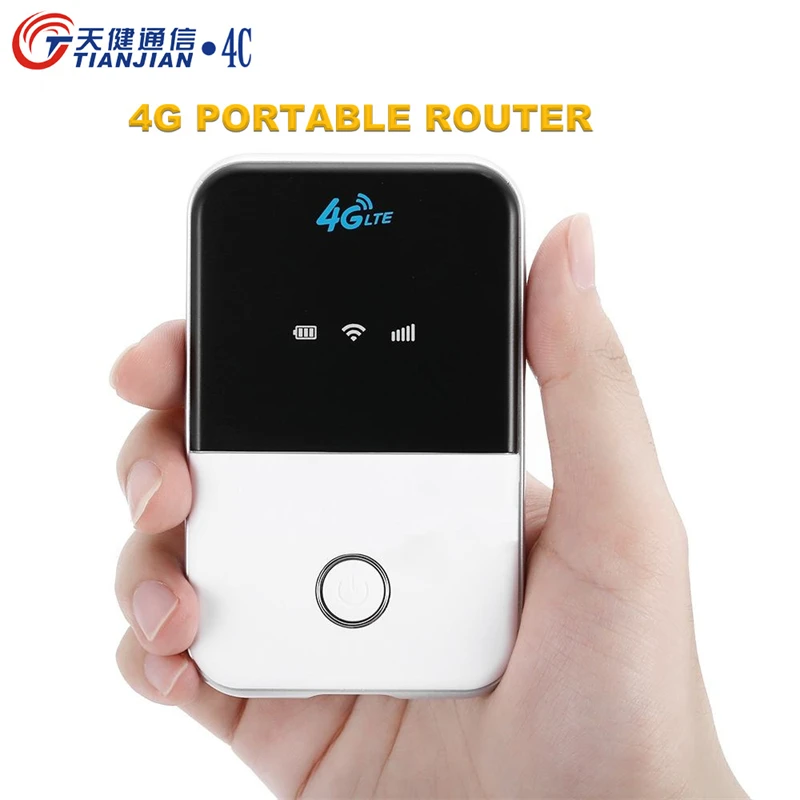 

150Mbps Wifi Router LTE Mifi Unlock Wireless Modem 4G Wifi Sim Card TDD/FDD Pocket Outdoor Mobile Hotspot Routers with Battery