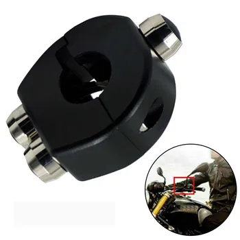 

Cafe Motorcycle Switch Racer Black Model A 1pcs 1pc Horn 1In Light CNC