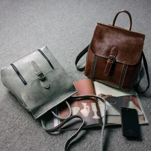 Стильный модный стильный тренд Универсальные женские кожаные сумки Сумка Мода масло воск Воловья кожа женский рюкзак